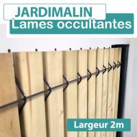 Lames Occultation Bois Clair - 2M - JARDIMALIN