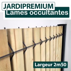 Lames Occultation Bois Clair - 2.5M - JARDIPREMIUM